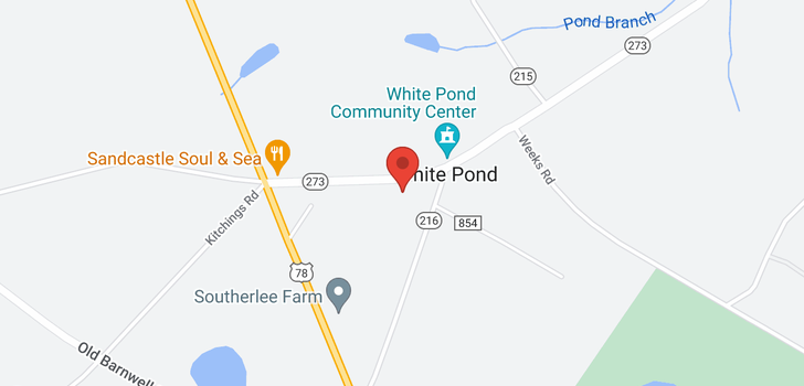map of 00 White Pond Road, Williston, SC 29853